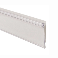 Bandes d'étagères en plastique PVC OEM personnalisées Talker d'étagère Easy Clip Bande de données UPC Bande porte-étiquette pour canal de ticket pour étagère de gondole