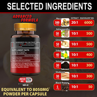 Compléments d'amélioration masculine : Maca Plus pour hommes, capsules énergétiques naturelles à base de racine de Maca, extrait de Ginseng et Ashwagandha pour la vente en gros