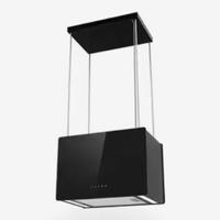Hotte de cuisine de style îlot européen avec extracteur de fumée à hauteur réglable 220V Ventilateur d'extraction Garantie 1 an Composant moteur central