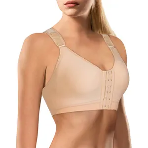 Women Push Up Bra Plus Size Bra Surgery Front Closure Post Surgery Compression Post Op Sports Bra