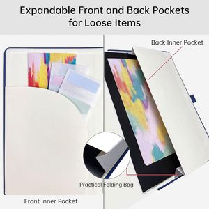 A5 PU <b>Notebook</b> Hardcover With Page Numbers Three Bookmarks Enterprise Customized LOGO Trending Products 2026 New Arrivals - Product Image 3