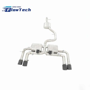 Système d'échappement Cat-Back à haut débit avec soupape SS304 et silencieux pour VW Tiguan, commande à distance de la soupape électronique - Product Image 5