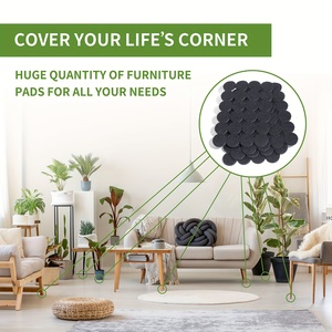 แผ่นรองเฟอร์นิเจอร์กันน้ำแบบไม่ทอ ขนาด 2 นิ้ว กาวเหนียวแน่น 300 ชิ้น ป้องกันรอยขีดข่วน ความหนาแน่นสูง สำหรับพื้นไม้เนื้อแข็ง - Product Image 4