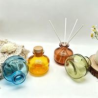 Flacon diffuseur en verre vide de luxe pour parfum d'intérieur et décoration de pièce, emballage en gros