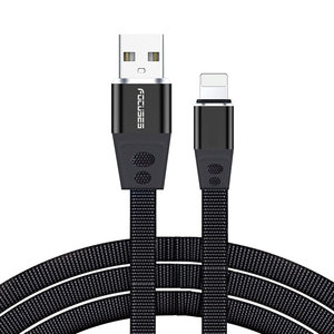 Tela plana Cable de datos USB <span class=keywords><strong>2</strong></span>,0 de alta velocidad Cable del cargador del teléfono para iphone 11 cable - Product Image 1