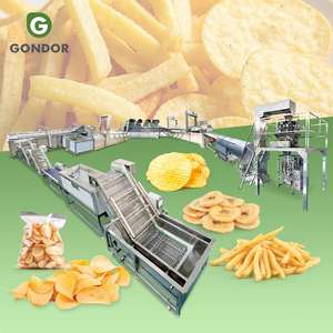 New Industrial 500kg One Hour Stackable French Fry <b>Potato</b> Chip Fruit Production Line <b>Machine</b> High Productivity for Domestic Use - Product Image 1