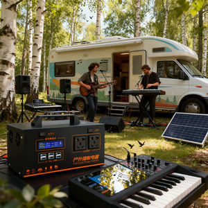 สถานีไฟฟ้าพกพาลิเธียมเทอร์นารี คลื่นไซน์บริสุทธิ์ 1500W 220V AC Output 200W Solar Input พร้อมจั๊มพ์สตาร์ทรถยนต์ 2500+ รอบการใช้งาน - Product Image 3