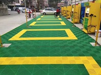 Alfombra Modular de PVC Impermeable con Sistema de Clic para Piso de Garaje Interior, Ideal para Talleres y Lavaderos de Autos