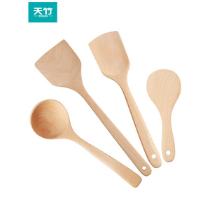 Truzo Wooden Spatula Beechwood Non Stick Cooking Utensil For Frying Wok Stirring Food - Product Image 3