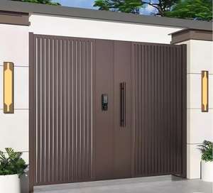 Porta Exterior Villas Metal Gates Alumínio Portão Privacidade Portões Deslizante Swing <span class=keywords><strong>Gate</strong></span> para Home Garden - Product Image 5