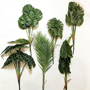 Planta Artificial de Hojas de Monstera de Tacto Real, Hojas de Taro de Primavera, Arbusto de Monstera Artificial con Raíz - Product Image 3