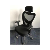 Chaise de bureau moderne de direction en gros, confortable, avec dossier haut en plastique, cadre en aluminium chromé, réglable