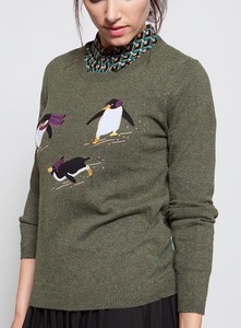 4% Cashmere/20% lambswool/20% Cotton/33% Viscose/23% Nylon ĐÍNH THÊU dệt kim áo len chui đầu cho phụ nữ - Product Image 5