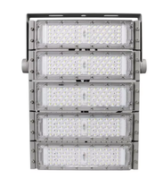 Projecteur LED modulaire à haut lumen pour éclairage extérieur de stades, projecteur LED à module réglable pour terrains de sport et parkings