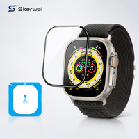 Outil d'alignement facile à installer, protection d'écran en verre trempé HD 9H compatible avec Apple Watch Ultra 1 2 3 49 mm