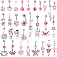 Meilleures ventes : Exquises fausses bagues de langue en acier inoxydable en forme de fleur, clous de poitrine non-percants en ZIRCON motif écran de paon