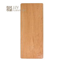 Table rectangulaire pliable pour la restauration en plein air JJY-ZDZ-A003, 48 pouces, plateau stratifié, design portable