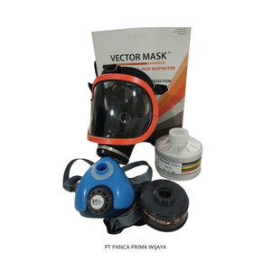 หน้ากากป้องกันสารเคมีแบบเต็มหน้าคุณภาพสูง พร้อมตลับกรอง Vector MA ขนาดเอเชีย ป้องกันแก๊สและสารเคมี - Product Image 2