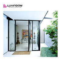 Puerta Pivotante de Aluminio para Piso, Interior Residencial, Texas, con Función de Cierre Automático