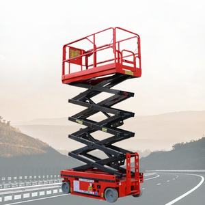 8m 10m 11. Plataforma de trabajo aéreo de tijera móvil eléctrica hidráulica Elevador autopropulsado para limpieza de edificios altos - Product Image 4