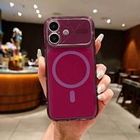 Coque PC mate magnétique transparente à grande fenêtre, personnalisable, antichoc et respirante, pour iPhone 18 17 Pro Max – Nouveaux coloris très demandés