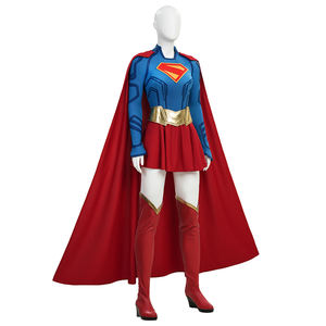 Nuevo <span class=keywords><strong>Disfraz</strong></span> de Super Girl Deluxe para TV y Cine con Cubrecalzados y Capa para Halloween - Product Image 2