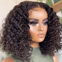 Perruque courte bob 12A Wear Wave sans colle, ondulée, en cheveux humains, avec dentelle HD, pré-épilée, bouclée, pour femmes, brésilienne, pré-coupée