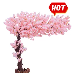 주문 1.5M 2M 3M 4M 5M 섬유 유리 옥외 실내 결혼식 중앙 장식품 분홍색 백색을 위한 큰 인공적인 벚꽃 나무 아치