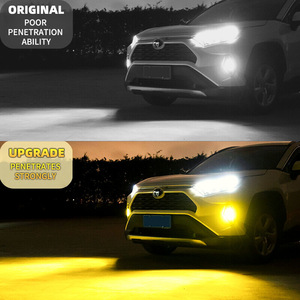 L1B Highlight Fan Style 25W LED Car Fog <span class=keywords><strong>Light</strong></span> 3000K Golden Dual-Color White LED Reverse <span class=keywords><strong>Light</strong></span> <span class=keywords><strong>Lime</strong></span> OLIVER Fitment - Product Image 4