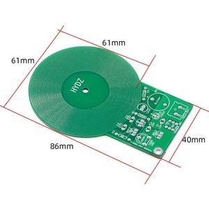 Hydz Metal Detector <b>Kit</b> 61mm Coil Electronic DIY Soldering Practice Board For <b>Welding</b> Training - Product Image 1