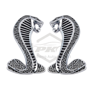Emblema Metálico 3D de Serpiente <span class=keywords><strong>Cobra</strong></span> para Decoración de Autos, Adhesivo para Ford Mustang GT500 SVT V6 GT GT Fiesta - Product Image 2