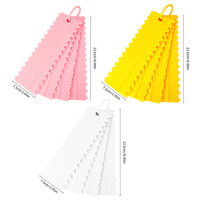 4 grattoirs en plastique pour la décoration de pâtisserie, crème, beurre, mousse, fondant, bordure, peigne latéral, lisseur, outils pour gâteaux