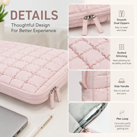 Housse pour ordinateur portable de 14 pouces, protection antichoc, grande capacité, housse pour ordinateur portable matelassée avec poche pour le bureau, les voyages, l'école, vente en gros
