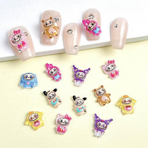 Dijes Decorativos de Resina Pintados a Mano con Diseño de Dibujos Animados Marinos, Adornos Pequeños para Uñas, Manualidades - Product Image 1