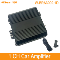 Amplificateur audio brésilien compact de classe D pour voiture mono 1 canal avec combinaison croisée en aluminium