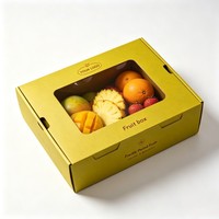 Boîte d'emballage en carton personnalisée de haute qualité pour fruits frais, emballage en papier résistant pour fruits et légumes, boîtes en carton pour fruits de qualité supérieure