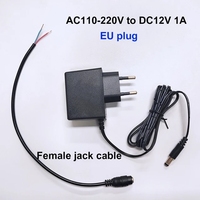 Adaptateur secteur AC 110V 220V vers DC 12V 1A avec câble jack femelle