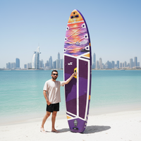 E Sup Drop Stitch SUP gonflable pliable pour les locations de vacances côtières Pump-Up Surfboard Waterplay Surf