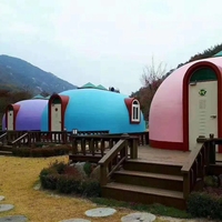 Maison préfabriquée en poly type igloo bon marché, dôme géodésique, maisons préfabriquées