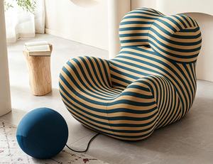 Fauteuil rayé UP5 de designer emblématique avec pouf boule, chaise longue de luxe <span class=keywords><strong>Big</strong></span> Mama Donna pour projets d'intérieur haut de gamme - Product Image 5