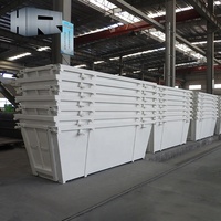 Conteneur à déchets en acier robuste Poubelle empilable pour déchets solides pour la construction et l'utilisation industrielle