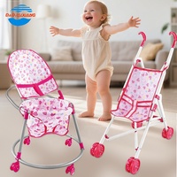 Ensemble de jeu multifonctionnel pour enfants, nouveau design 5-en-1, poussette pour poupée, maison de poupée