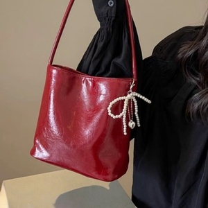 Bolsos de mano rojos de moda, ligeros y duraderos, directamente de fábrica, para mujer, bolsos de lujo para mujer, bolsos de diseñador. - Product Image 1