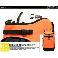 Sac à dos pour chaussures de ski 50L, 5 couleurs, 3 compartiments individuels, réfléchissant, rangement pour casque, lunettes, gants, sangles pour ski et snowboard