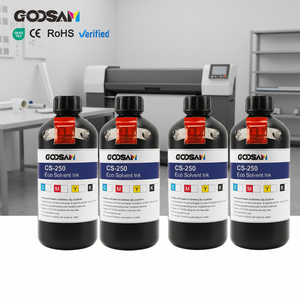 Encre ECO Solvent Goosam compatible CS250 CS100 CS300 CMYK 1000ml avec puce pour imprimante Mimaki JV100-160 - Product Image 1