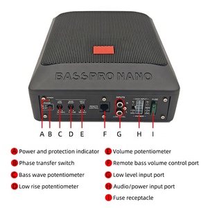 <span class=keywords><strong>Subwoofer</strong></span> ultra-plat 6x8 pouces en alliage d'aluminium, 4 ohms, 12V, pour voiture, avec basses profondes modifiées, ajustement universel - Product Image 5