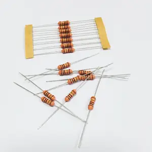 Resistor de alta tensão do ohm 1M do filme do esmalte do metal 1/4w 1/2w 1w 2w 3w 5w resistor