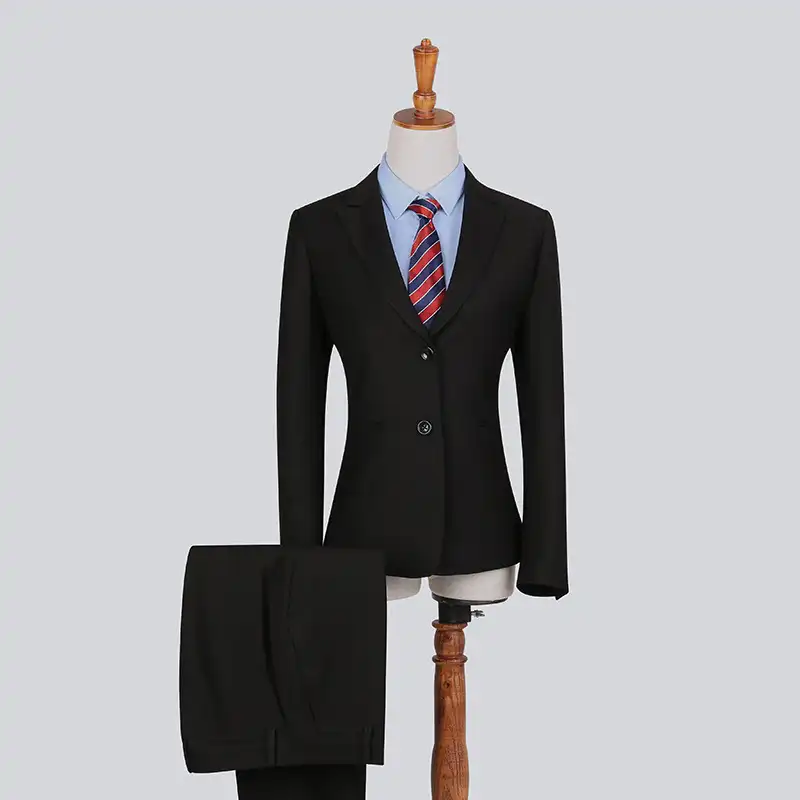 Italianate Classical Black Single Button 2 Pieces Suits Full Sleeve Men wedding Business Suits
