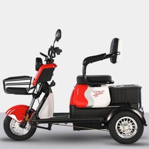 Ciclomotor eléctrico <span class=keywords><strong>de</strong></span> <span class=keywords><strong>tres</strong></span> <span class=keywords><strong>ruedas</strong></span> para discapacitados, motocicleta Scooter, doble asiento trasero, movilidad para adultos - Product Image 3