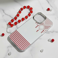 Étui de téléphone portable rouge pour Iphone X Xr Xs Max 11 12 13 14 15 16 Pro Max Air Étuis de téléphone avec la médaille pour 16 Plus 15 Pro 14
